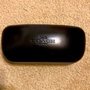 Coach Large Clamshell Hard Leather Sunglasses Case